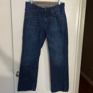 Express men’s Slim Bootcut Blue jeans